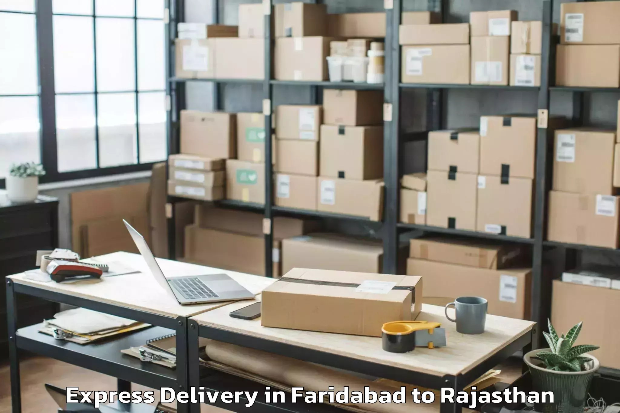 Book Faridabad to Balesar Express Delivery Online